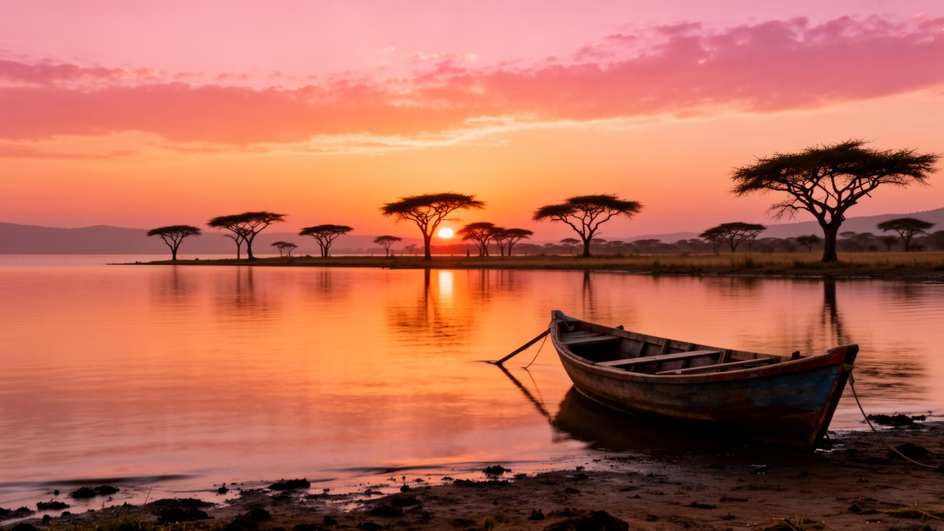 Lake Victoria at golden hour